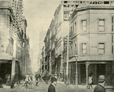 Flinders Lane, Melbourne, 1901 door Unbekannt