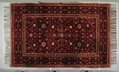Vloerkleed met medaillonpatroon, 1650-1700 door Unbekannt