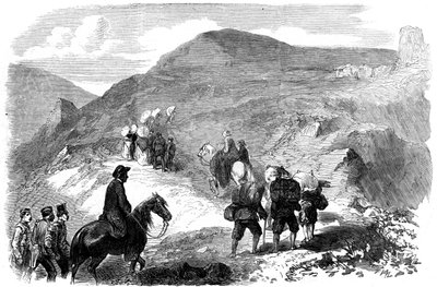 Florence Nightingale bezoekt de hutziekenhuizen in Balaclava, 1855 door Unbekannt
