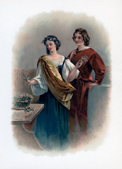 Florizel en Perdita, 1891 door Unbekannt