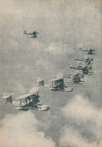 Watervliegtuigen en vliegboten van vliegdekschepen van de Royal Navy, c1936 c1937 door Unbekannt
