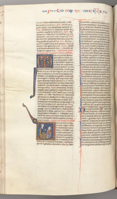Fol. 247v, Prediker, gehistorieerde initiaal V, Salomo onderwijst, ca. 1275-1300 door Unbekannt