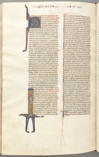 Fol. 476v, Jacobus, gehistorieerde initiaal I, Jacobus met een rol, ca. 1275-1300 door Unbekannt