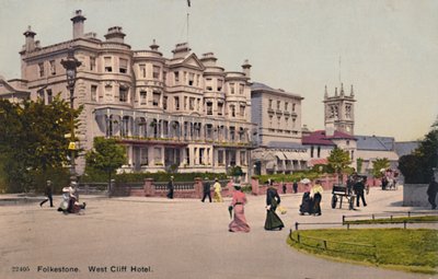 Folkestone. West Cliff Hotel, eind 19e-begin 20e eeuw door Unbekannt