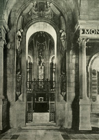 Voor Schotlands Gevallenen - Schots Nationaal Oorlogsmonument. Het heiligdom met zeven glas-in-loodramen door Unbekannt