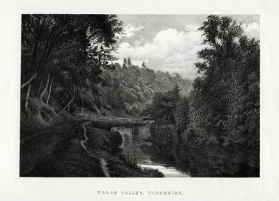 Forge Valley, Yorkshire, 1896 door Unbekannt