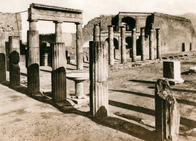 Foro triangolare, Pompeii, Italië, ca. 1900s door Unbekannt