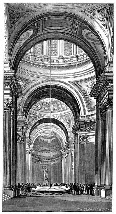 Foucaults slinger in het Panthéon, Parijs, 1851, 1900 door Unbekannt