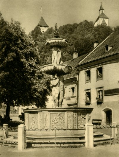 Fontein, Friesach, Oostenrijk, ca. 1935 door Unbekannt
