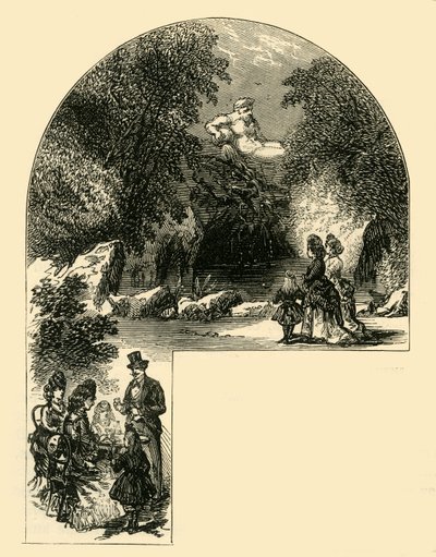 Fontein in de Surrey-tuinen, ca. 1878 door Unbekannt