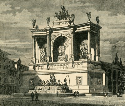 Fontein van Alexander Severus, Rome, 1890 door Unbekannt