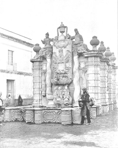 Fontein van de Vallende Wateren, Mexico-Stad, Mexico, ca. 1900 door Unbekannt