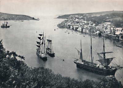 Fowey - Ingang van de haven door Unbekannt