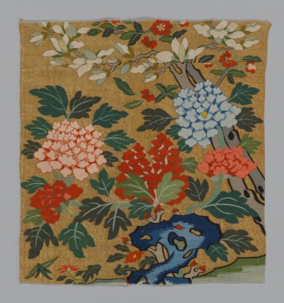 Fragment van een Stoel Paneel K’assu, China, Qing-dynastie door Unbekannt