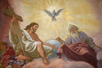 Franciscaner Kerk van Wenen Jezus, God en de heilige geest, Wenen, Oostenrijk door Unbekannt