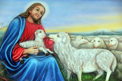 Franciscaner missionarissen van Maria kerk. Jezus, de goede herder. Ho Chi Minhstad. Vietnam door Unbekannt