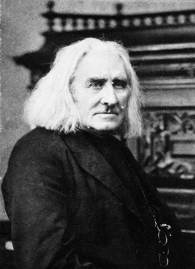 Franz Liszt, Hongaarse pianist en componist, late 19e eeuw door Unbekannt