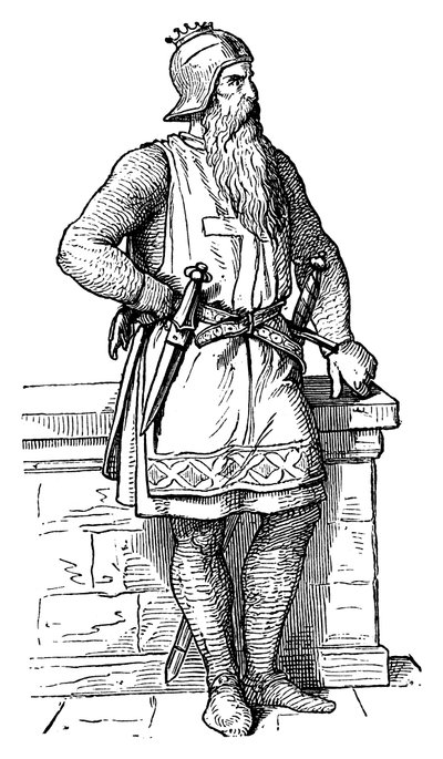 Frederik I, Barbarossa Roodbaard ca. 1123-1190, Heilige Roomse Keizer, 19e eeuw door Unbekannt