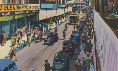Frederick Street, Port of Spain, Trinidad, B.W.I., ca. 1940s door Unbekannt