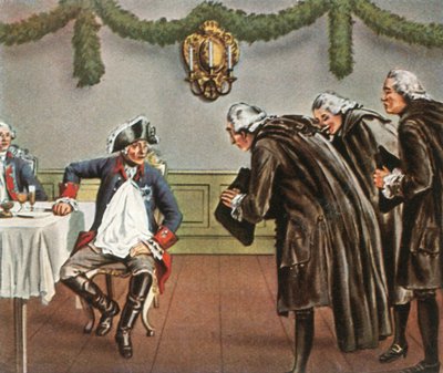 Frederik de Grote en de mannen van Greiffenberg, 1784, 1936 door Unbekannt