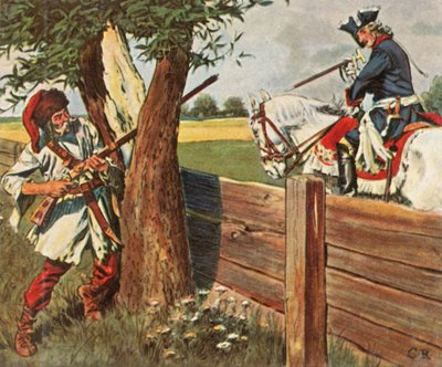 Frederik de Grote ontsnapt aan gevaar door snel denken, 1758, 1936 door Unbekannt