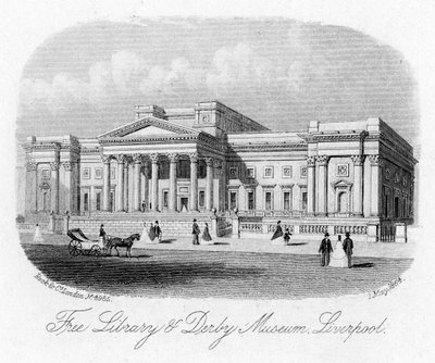 Gratis Bibliotheek en Derby Museum, Liverpool, 1 mei 1864 door Unbekannt