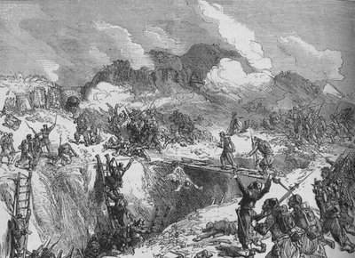 Franse aanval op de Malakhoff, c1880 door Unbekannt