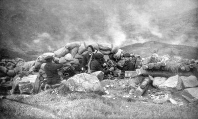 Franse Chasseurs Alpins vechten in de Elzas, juni 1915, 1926 door Unbekannt