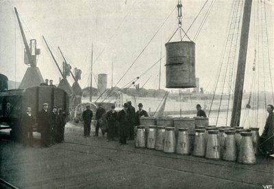 Franse melk gelost in Southampton, 1902 door Unbekannt