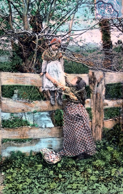 Franse ansichtkaart, ca. 1900 door Unbekannt