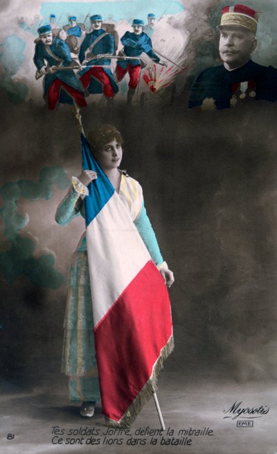 Franse WWI ansichtkaart, 1914-1918 door Unbekannt
