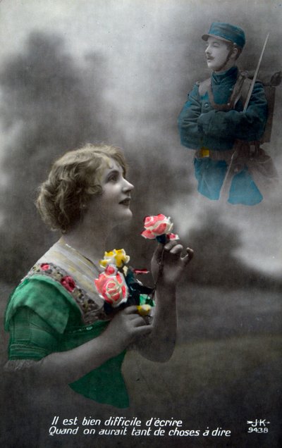 Franse WWI-ansichtkaart, 1914-1918 door Unbekannt