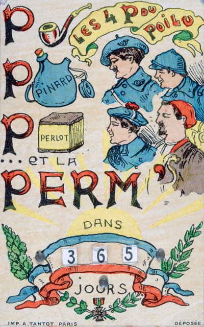Franse WWI ansichtkaart, 1914-1918 door Unbekannt