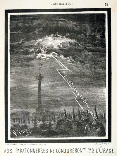 Franse anti-Pruisische cartoon, 1871 door Unbekannt