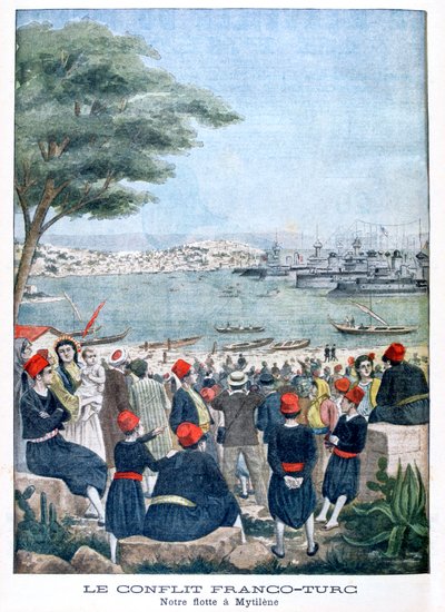 Franse vloot bij Mytilene Lesbos, 1901 door Unbekannt