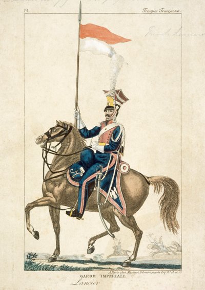 Franse lansier van de Keizerlijke Garde, Napoleontische oorlogen door Unbekannt