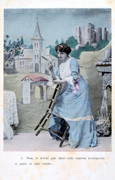 Franse ansichtkaart, ca. 1900 door Unbekannt