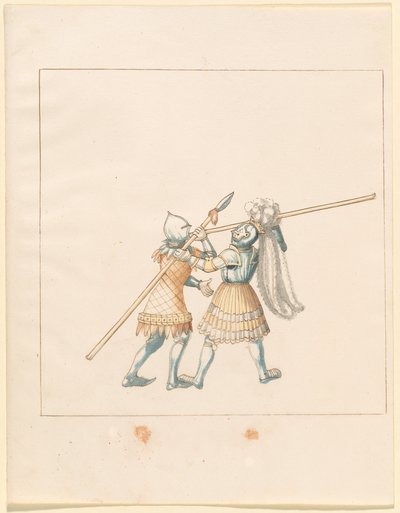 Freydal, Het Boek van Toernooien en Toernooien van Keizer Maximiliaan I: Gevechten...Plaat 150, ca. 1515 door Unbekannt
