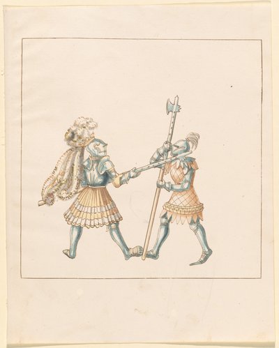Freydal, Het boek van steekspelen en toernooien van keizer Maximiliaan I: Gevechten...Plaat 144, ca. 1515 door Unbekannt