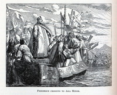 Friedrich steekt over naar Klein-Azië, 1882 door Unbekannt