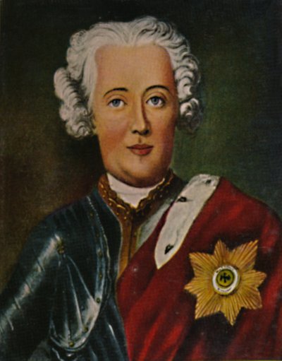 Friedrich de Grote als kroonprins - Schilderij van Pesne door Unbekannt