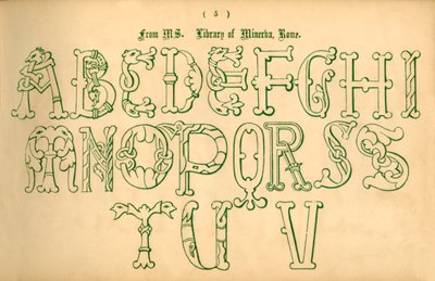 Uit MS. Bibliotheek van Minerva, Rome, 1862 door Unbekannt