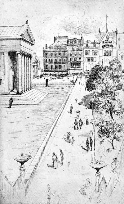 Vanaf de Trappen van de Mound, Edinburgh, 1900 door Unbekannt