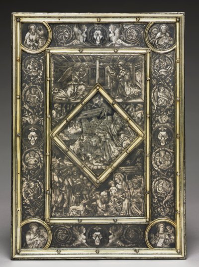 Vooromslag voor een Evangelieboek van de Franse Kardinaal Jean La Balou 1421-1491, ca. 1467-1468 door Unbekannt