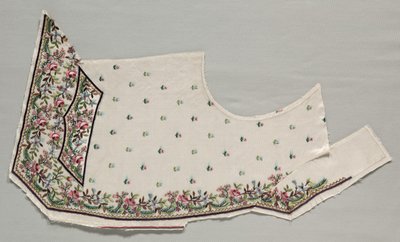 Voorste helft van een vest, eind 1700s door Unbekannt