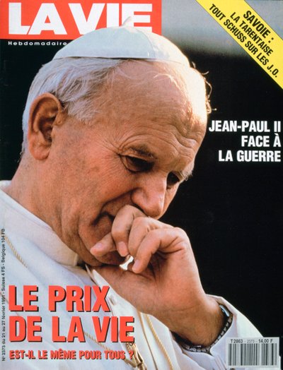 Voorpagina van La Vie, februari 1991 door Unbekannt
