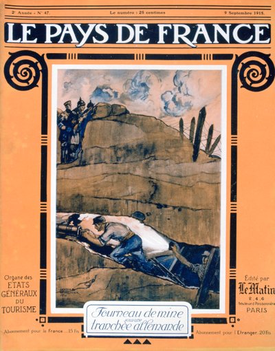 Vooromslag van Le Pays de France, 9 september 1915 door Unbekannt