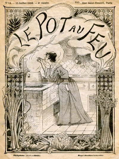 Vooromslag van Le Pot au Feu, 15 juli 1896 door Unbekannt