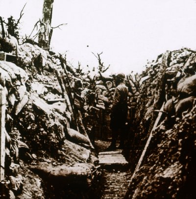 Frontlinie bij Bonneuil, Frankrijk, ca. 1914-ca. 1918 door Unbekannt