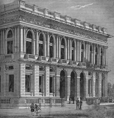 Voorkant van de Army and Navy Club, Westminster, Londen door Unbekannt